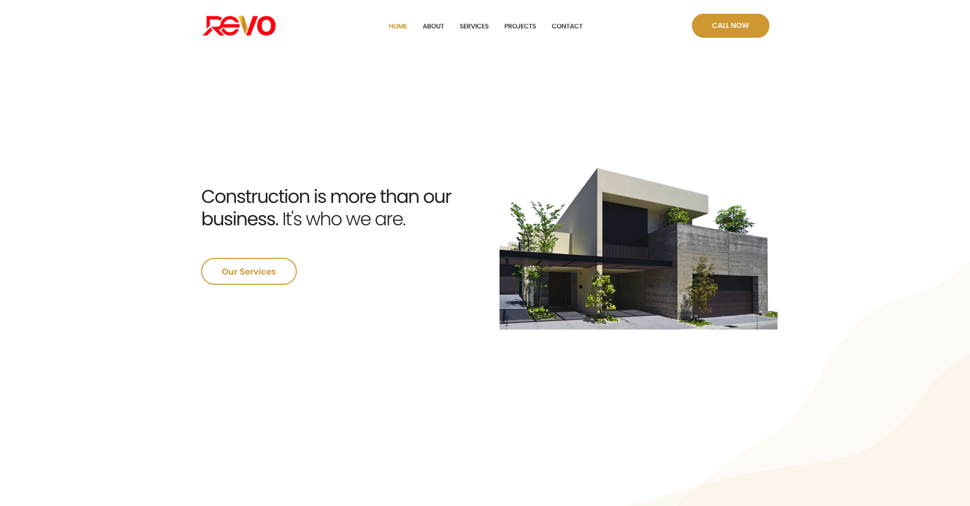 Revo Construction – Corporate Website with Custom CMS (Laravel + Blade)