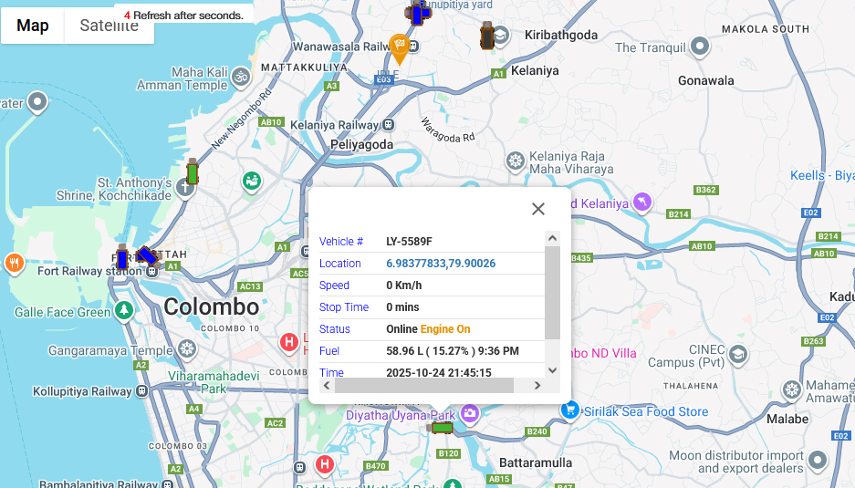 Real-Time GPS Tracking Backend System (Node.js + MySQL)